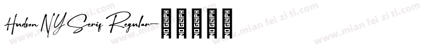 Hudson NY Serif Regular字体转换
